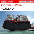 Shipping Service From Shenzhen/Guangzhou/Xiamen/Qingdao/Shanghai/Ningbo to Callao, Lima, Peru